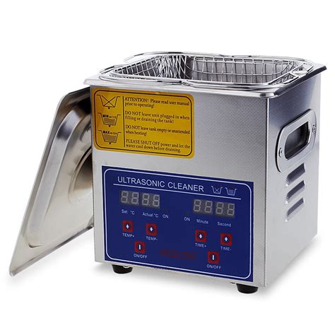 Which labels should be placed on an ultrasonic cleaner